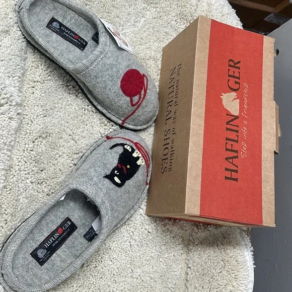 Haflinger Gray Women's Slippers - Picture 8 of 13